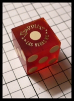 Dice : Dice - Casino Dice - Stardust Las Vegas Red Frosted with Gold Logo - SK Collection buy Nov 2010